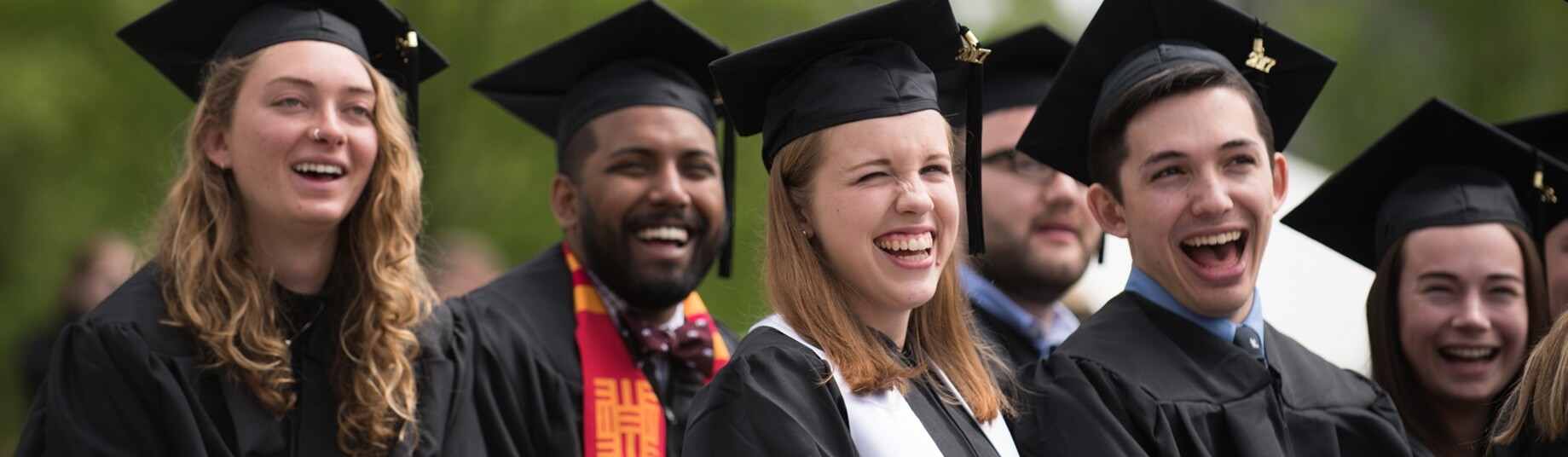 Students at graduation