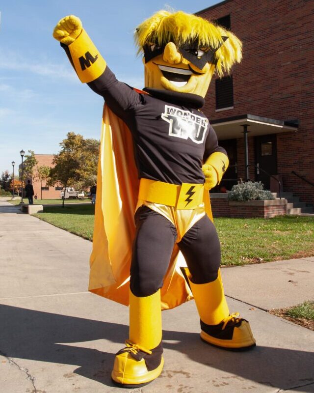 Image of WuShock, Wichita State University's mascot