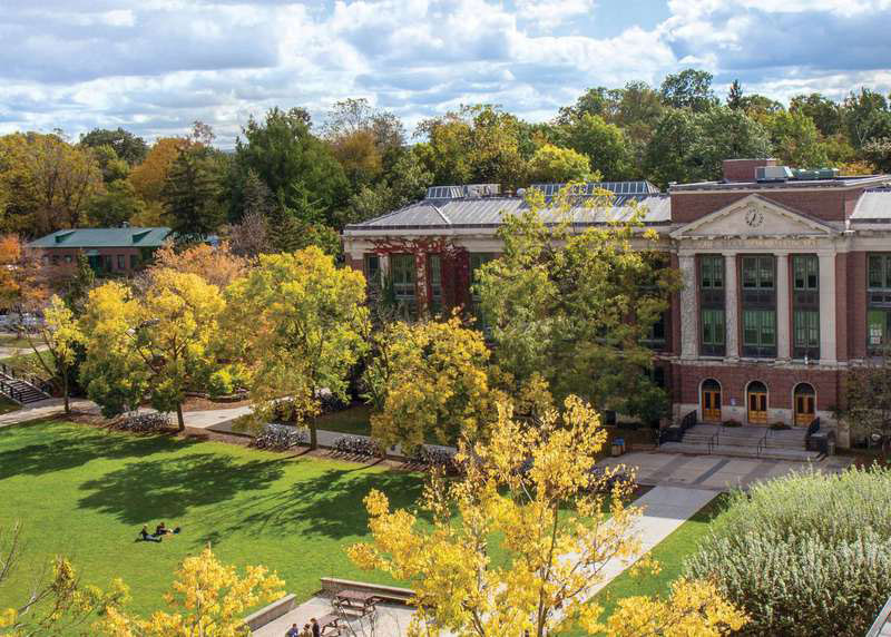 Campus of SUNY College of Environmental Science and Forestry during the fall